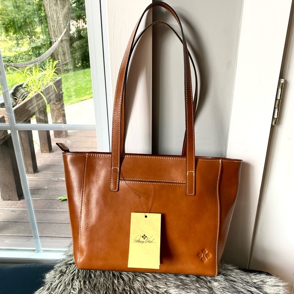 NWT Patricia Nash genuine leather tote brown - Picture 6 of 10